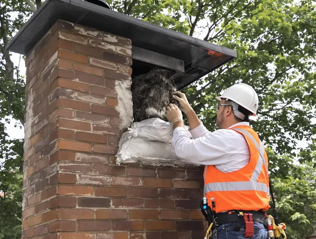 Humane removal of debris and animals by Hanover Chimney Sweep in Hanover, MA