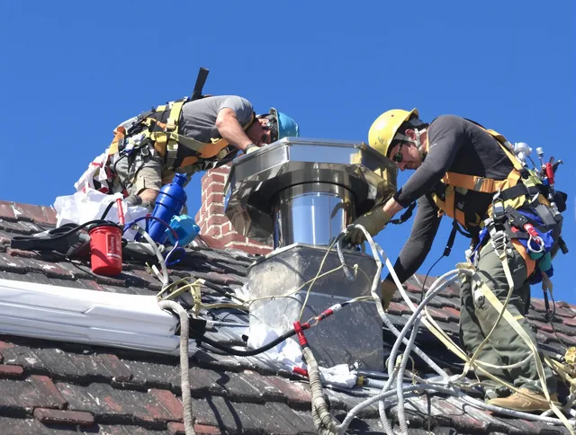 Protective chimney cap installed by Hanover Chimney Sweep in Hanover, MA