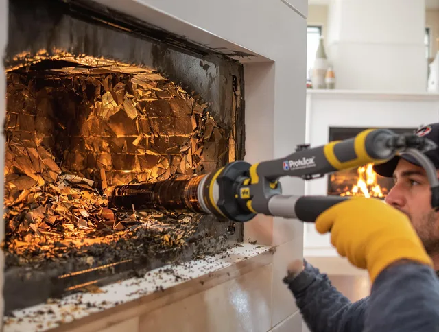 Professional chimney cleaning by Hanover Chimney Sweep in Hanover, MA