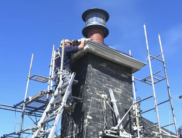Sturdy chimney crown finished by Hanover Chimney Sweep in Hanover, MA