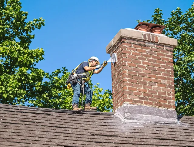 Hanover Chimney Sweep performing an inspection with advanced tools in Hanover, MA