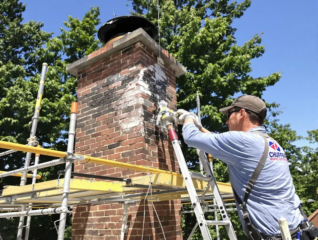 Structural chimney repair by Hanover Chimney Sweep in Hanover, MA