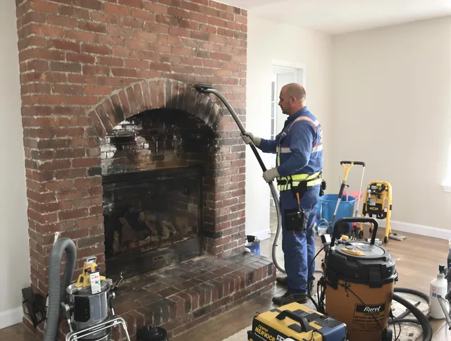 Hanover Chimney Sweep expert performing detailed chimney sweep in Hanover, MA