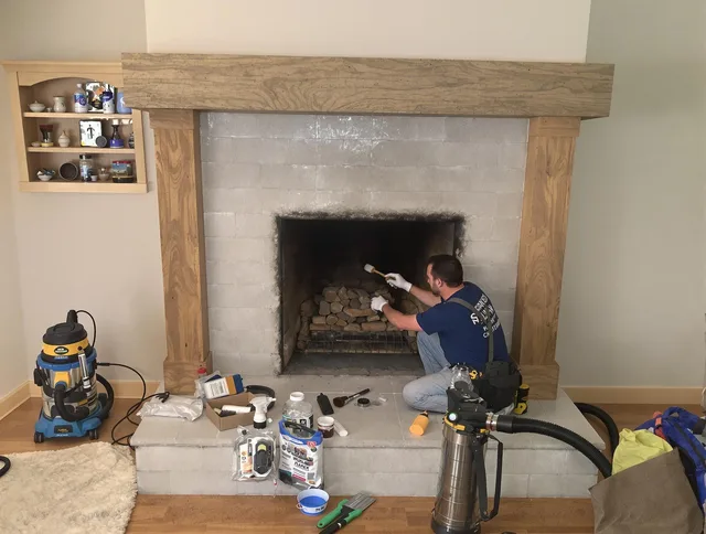 Detailed creosote removal process by Hanover Chimney Sweep in Hanover, MA