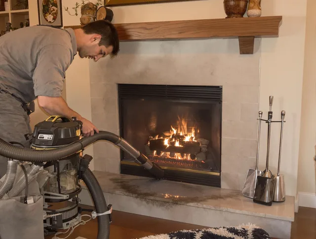 Routine fireplace upkeep by Hanover Chimney Sweep in Hanover, MA