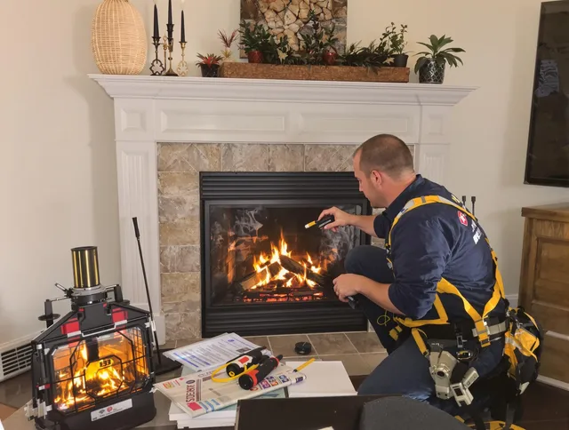 Safety-focused fireplace inspection by Hanover Chimney Sweep in Hanover, MA